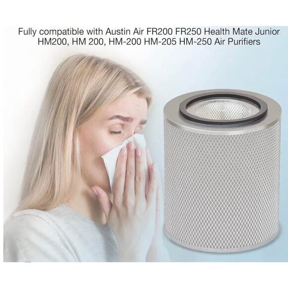 NEW! HM200 HEPA Filter Replacement Compatible with Austin Air FR200 FR250 Health - Picture 4 of 6